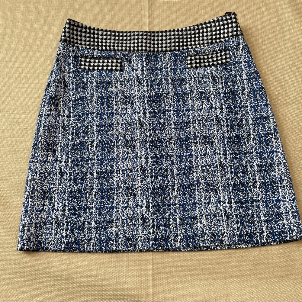 CAbi #5320 Reine Blue Matrix 21 Club Skirt